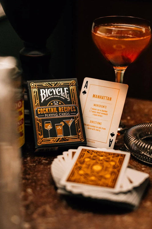 Bicycle Cocktail Playing Cards, Includes 52 Cocktail Recipes
