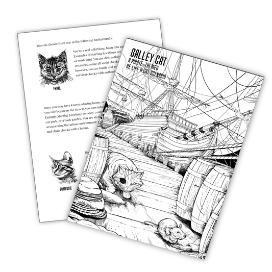 Be Like a Cat - a solo /two player RPG
