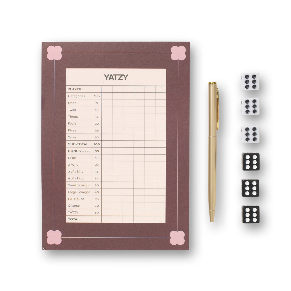 Yatzy Game Set - Clover Roll