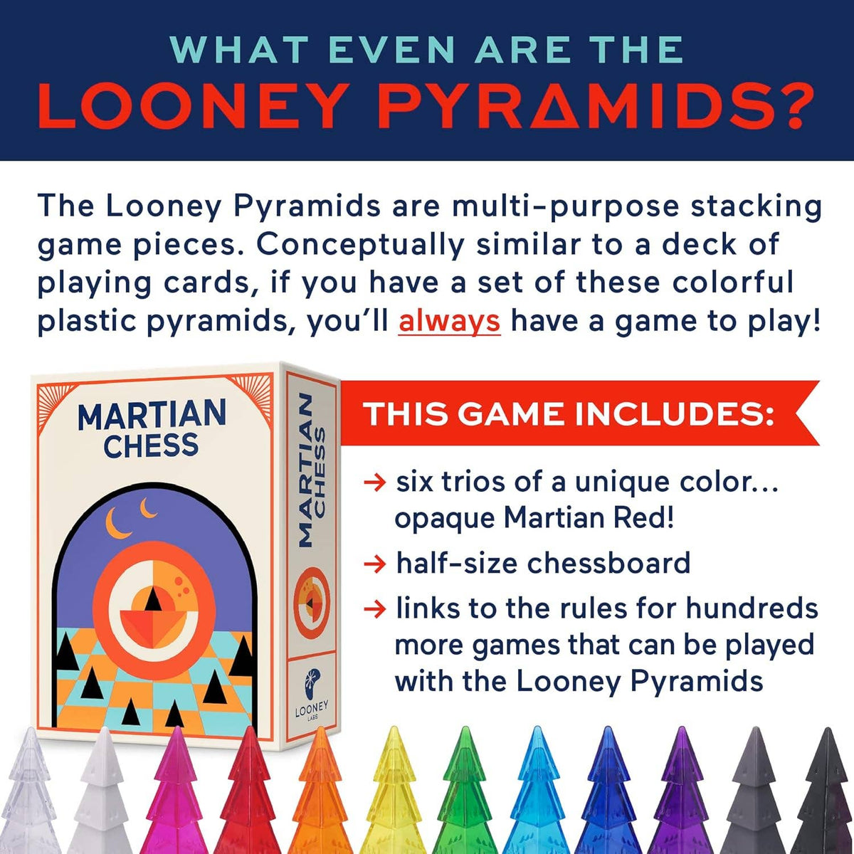 Martian Chess - A Looney Pyramid Game - Ages 8+