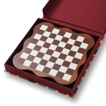 Wooden Chess Set - Midnight Mosaic