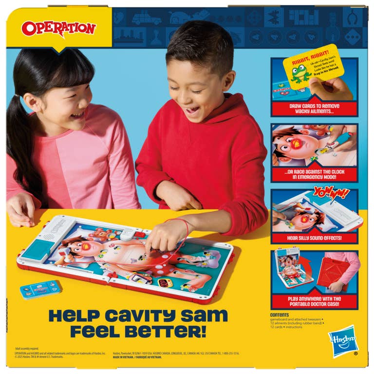 Operation Electronic Game with Carrying Case
