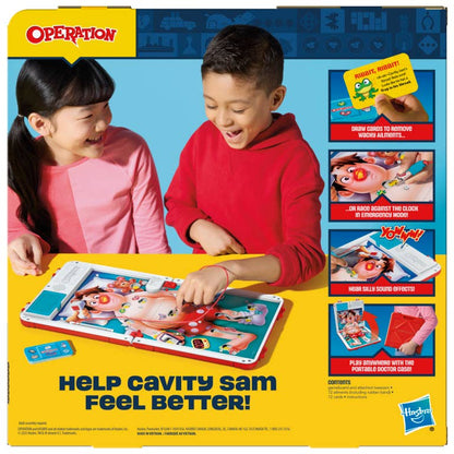 Operation Electronic Game with Carrying Case