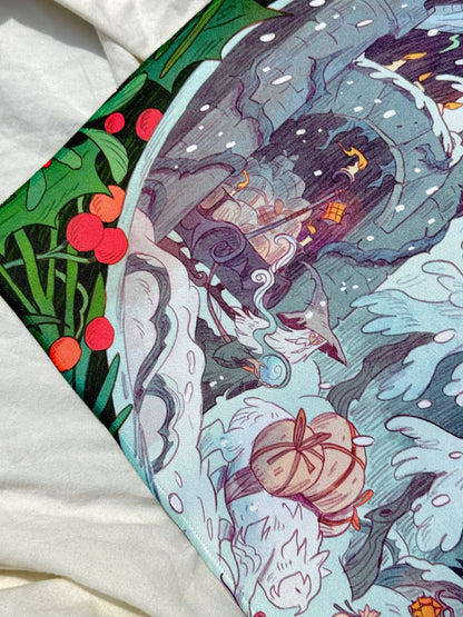 D&D Holiday Card Desk-mat / Playmat