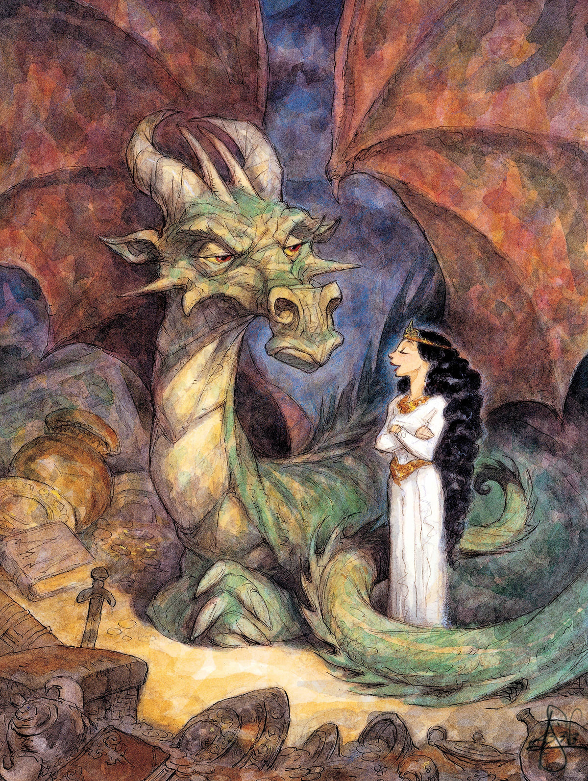 Chat with a Dragon - 500 Piece Jigsaw Puzzle