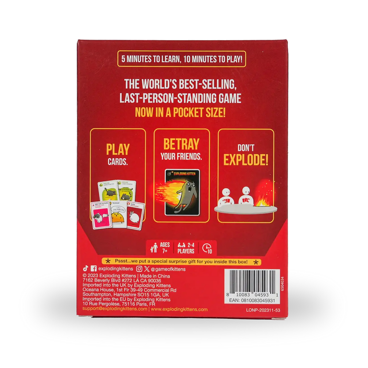 Grab and Game: Exploding Kittens