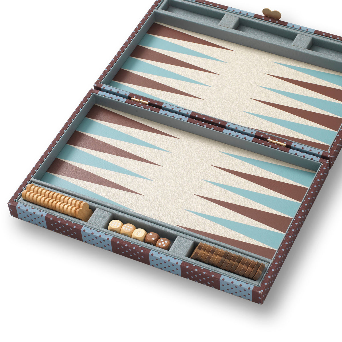 Backgammon Game Set - Polka Patchwork