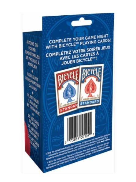 Bicycle 2-Gram 100 Count Plastic Poker Chips