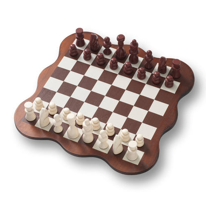 Wooden Chess Set - Midnight Mosaic