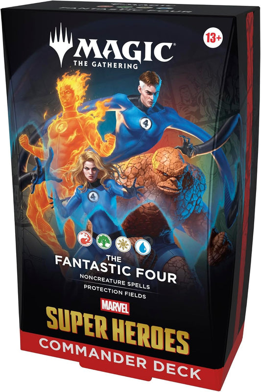 Magic: The Gathering | Marvel Super Heroes Commander Deck - The Fantastic Four (100-Card Deck + Accessories)