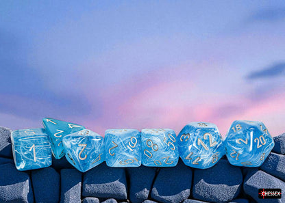Luminary Mega-hedral Sky/silver Luminary 7-Die Set