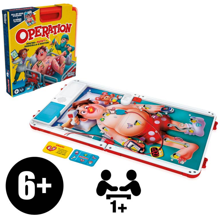 Operation Electronic Game with Carrying Case