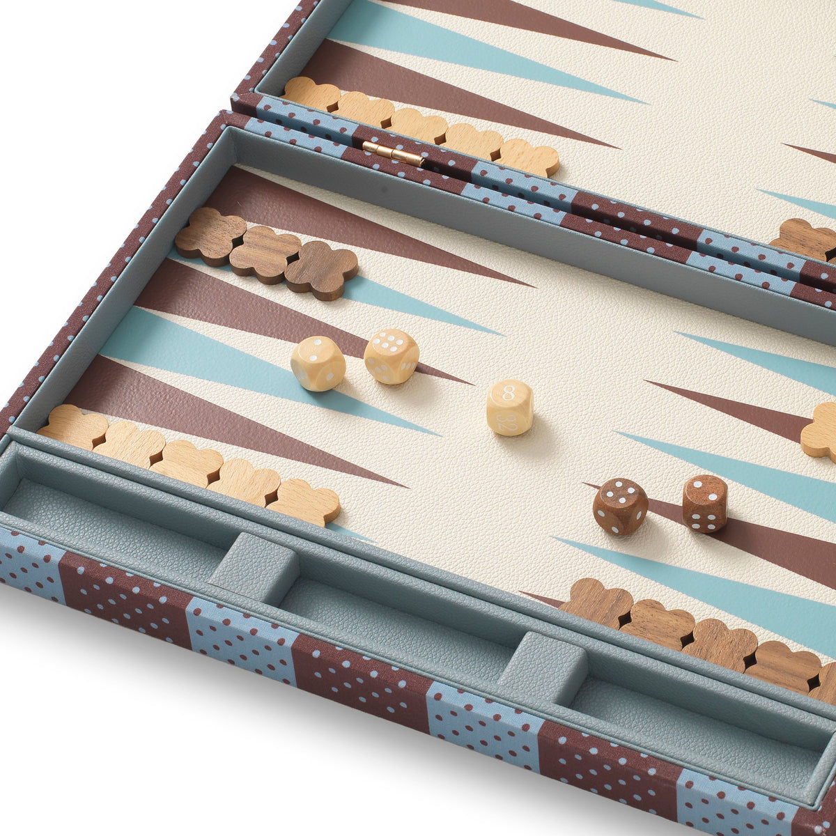 Backgammon Game Set - Polka Patchwork