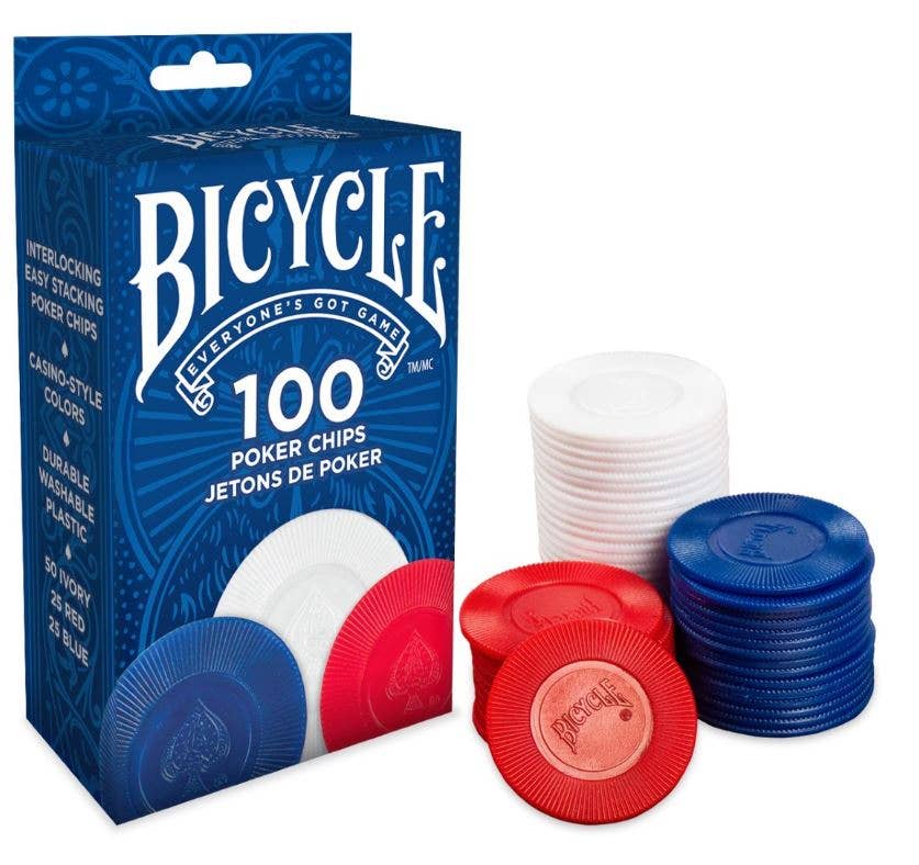 Bicycle 2-Gram 100 Count Plastic Poker Chips
