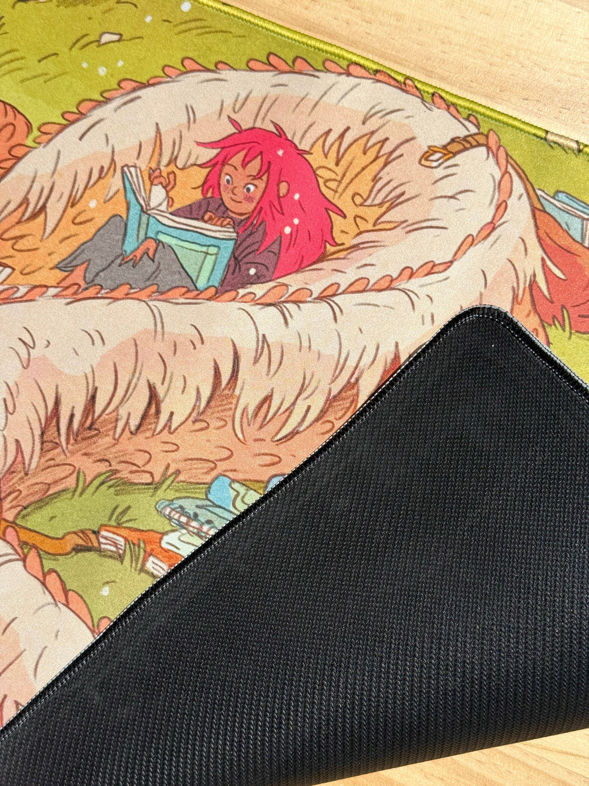 Book Dragon ~ Thought Bubble poster Desk-Mat /Playmat