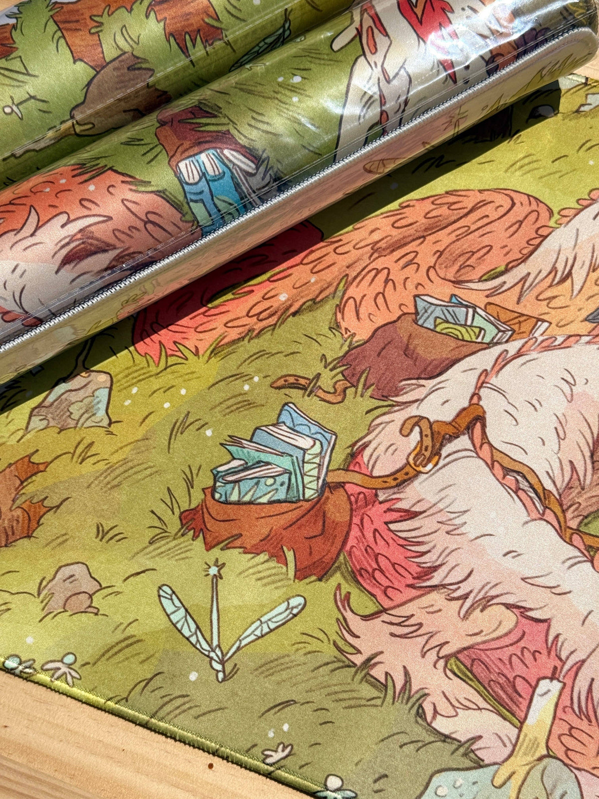 Book Dragon ~ Thought Bubble poster Desk-Mat /Playmat